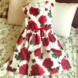 Gymboree “dressed up” size 8 roses dress